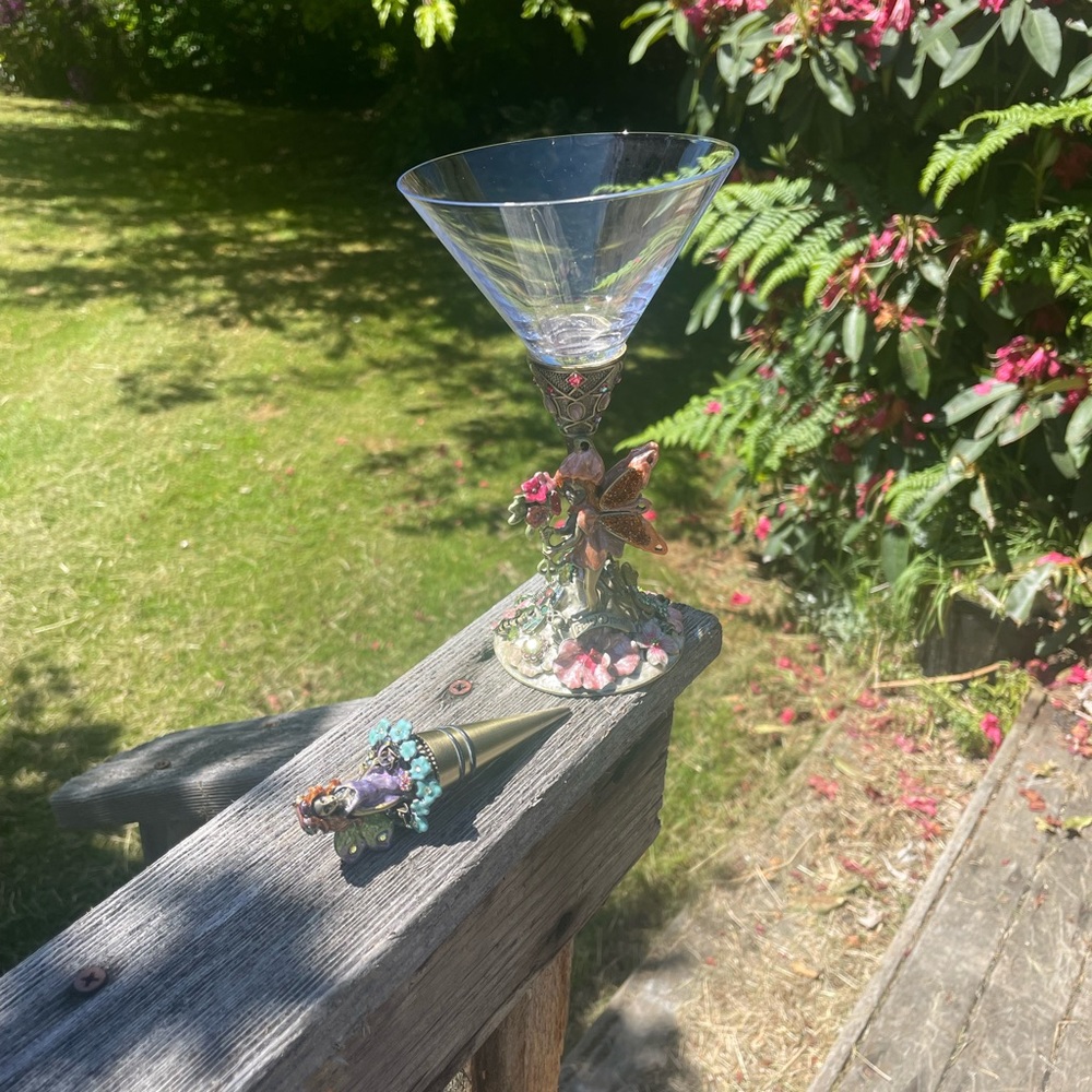 Kirk’s Folly fairy dream, goblets, and fairy bottle stopper